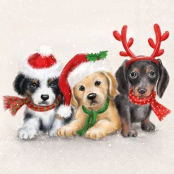 Ambiente servet honden 33 x 33 cm 20 stuks