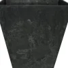 Artstone plantenbak Ella 15 x 15 cm zwart