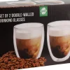 Barista dubbelwandig glas transparant 2 stuks 0,36 L