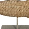 Beeld Dibbe vis naturel 35 x 12 x 23,7 cm