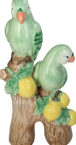 Beeld Isla groen / bruin / geel 18,8 x 13 x 40,6 cm