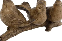 Beeld Vogels bruin 17 x 7 x 7 cm