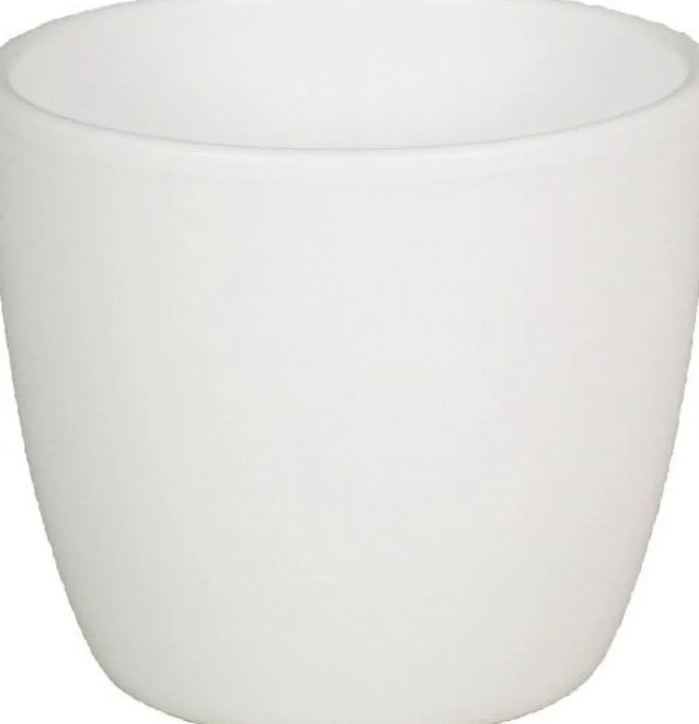 Bela Arte bloempot Boule D 7,5 H 6 cm mat wit