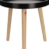 Bijzettafel Luigi zwart 41 x 6 x 40,5 cm