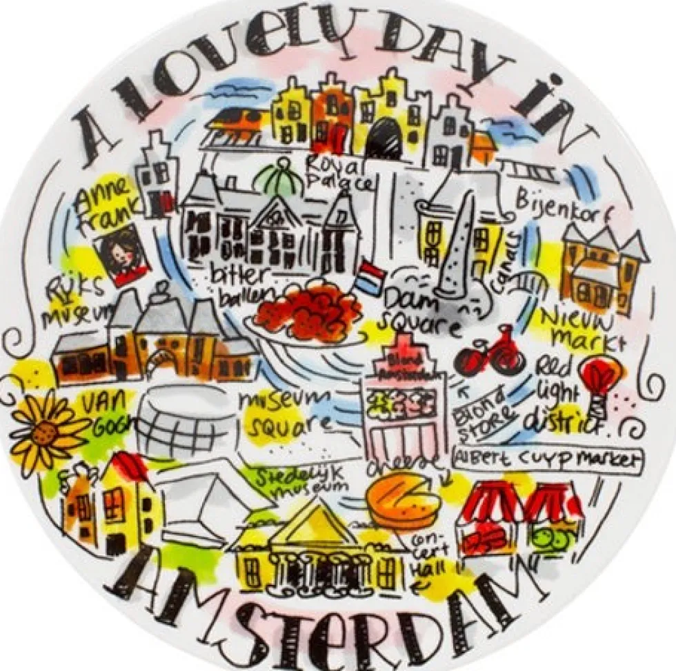 Blond Amsterdam bord City Amsterdam D 12 cm