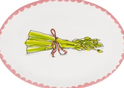 Blond Amsterdam bord Even Bijkletsen asperges 19,5 x 27 x 2 cm
