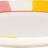 Blond Amsterdam bord Even Bijkletsen roze / geel D 22 H 2,5 cm