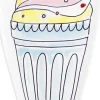 Blond Amsterdam bord Snack milkshake 24,5 x 11 x 1 cm