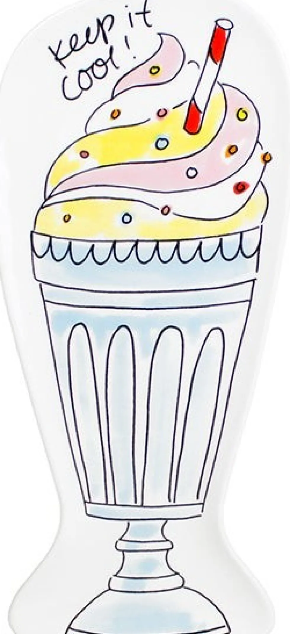 Blond Amsterdam bord Snack milkshake 24,5 x 11 x 1 cm