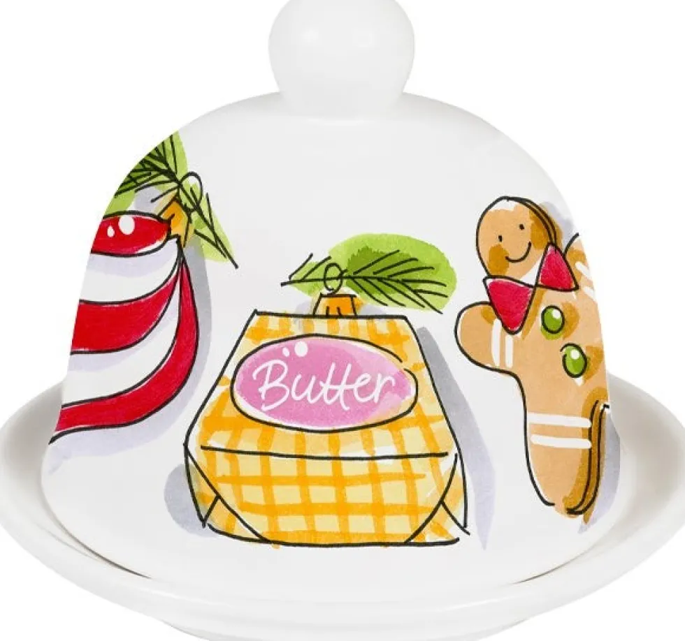 Blond Amsterdam botervloot Christmas wit D 12 H 10 cm