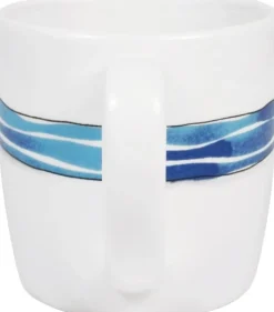Blond Amsterdam cappucino mok Even Bijkletsen strik blauw 500 ml