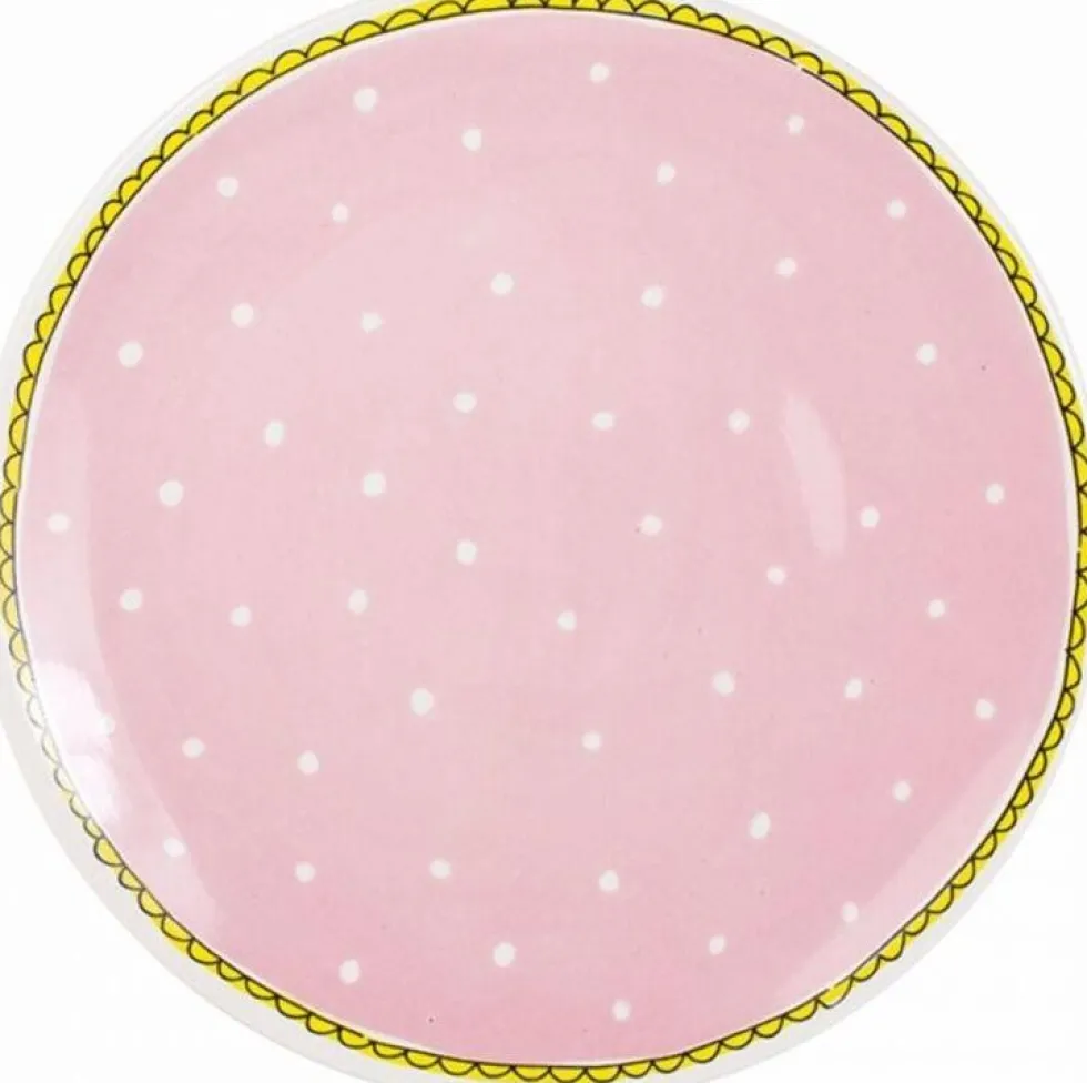 Blond Amsterdam dinerbord Even Bijkletsen stip D 26 cm