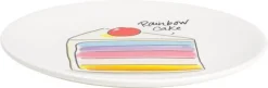Blond Amsterdam gebaksbord Even Bijkletsen rainbow cake D 18 H 1,5 cm