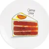 Blond Amsterdam gebaksbord Even Bijkletsen carrot cake D 18 H 1,5 cm