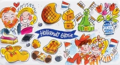 Blond Amsterdam koekblik Hollands Glorie multi 19,5 x 10,4 x 7 cm