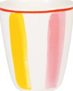 Blond Amsterdam mok Even Bijkletsen roze / geel 350 ml