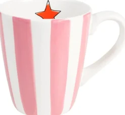 Blond Amsterdam mok Even Bijkletsen stripe roze 0,35 L