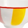 Blond Amsterdam schaal Even Bijkletsen roze / geel D 11,6 H 6 cm