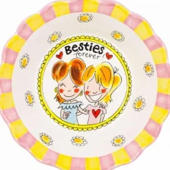 Blond Amsterdam serveerschaal Even Bijkletsen besties D 23,5 cm