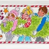 Blond Amsterdam serveerschaal Christmas cake 12 x 33 x 2 cm