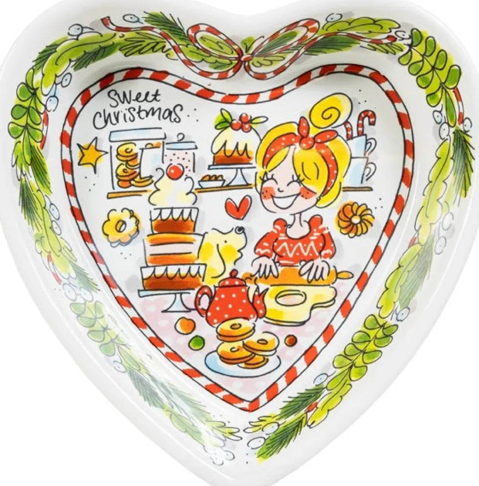 Blond Amsterdam serveerschaal Christmas Heart