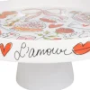 Blond Amsterdam taartplateau Valentijn D 24 H 10 cm