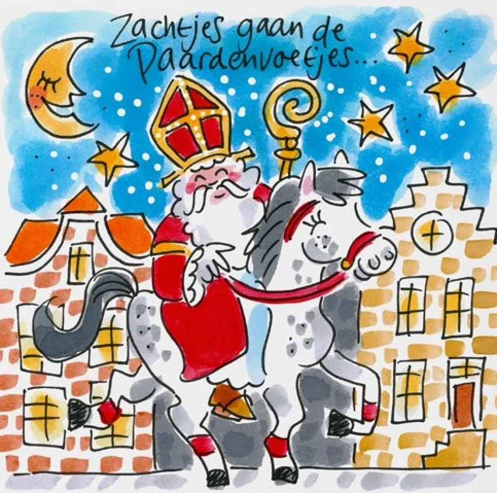 Blond Amsterdam tegel Sint 13 x 13 x 0,5 cm