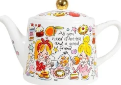 Blond Amsterdam theepot Even Bijkletsen you and me 1,5 L