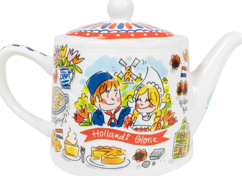 Blond Amsterdam theepot Hollands Glorie multi