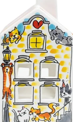 Blond Amsterdam waxinelichthouder lighthouse Cat