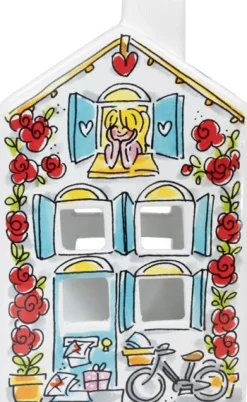 Blond Amsterdam waxinelichthouder Blond Love multi 8 x 8 x 14 cm