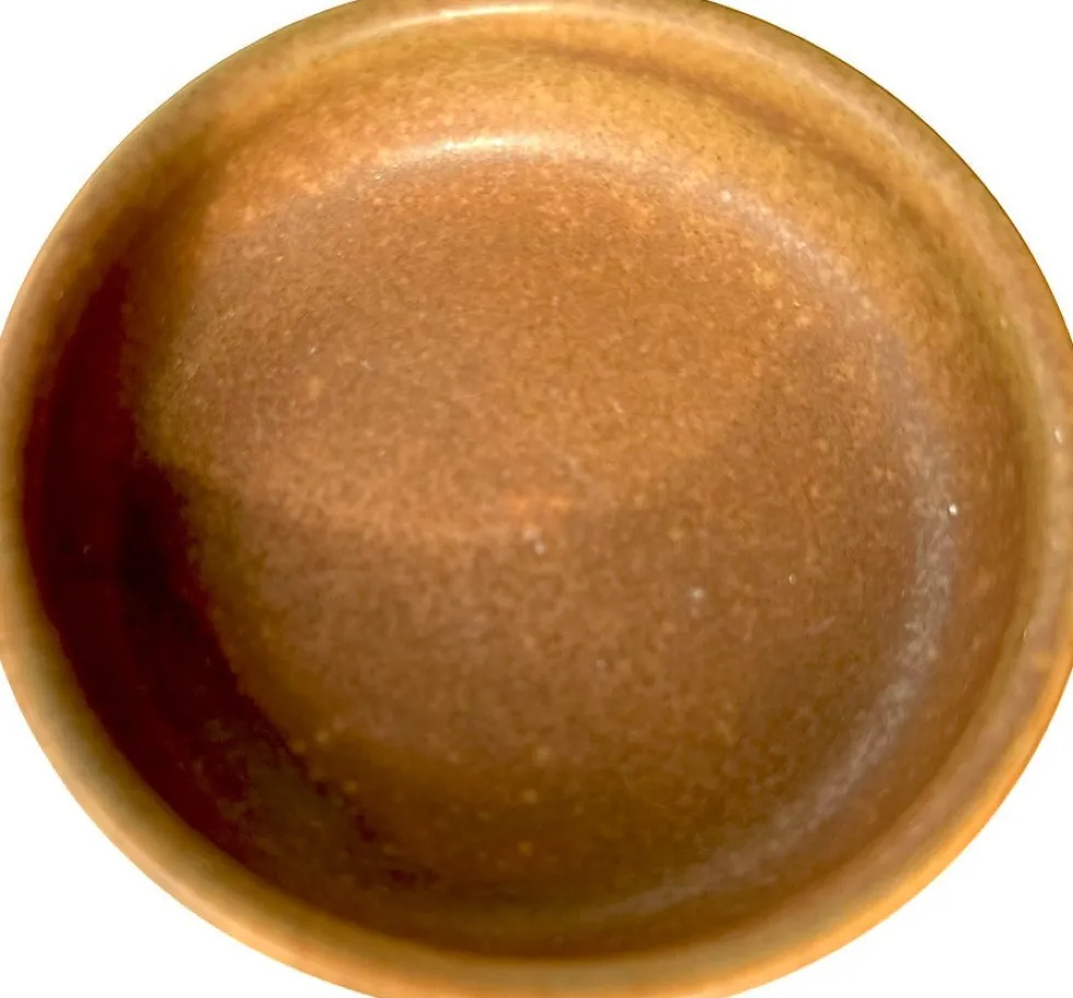 Boles d'olor decoratieschaal Amber Stoneblokjes bruin D 8,9 H 2,6 cm