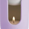 Boles d'olor wax geurbrander Etna paars D 9 H 11 cm