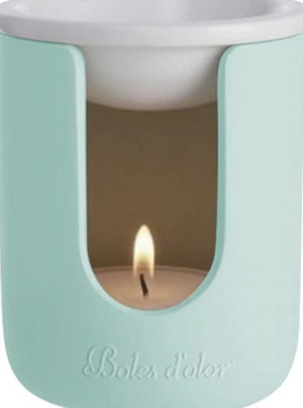 Boles d'olor wax geurbrander Etna groen D 9 H 11 cm