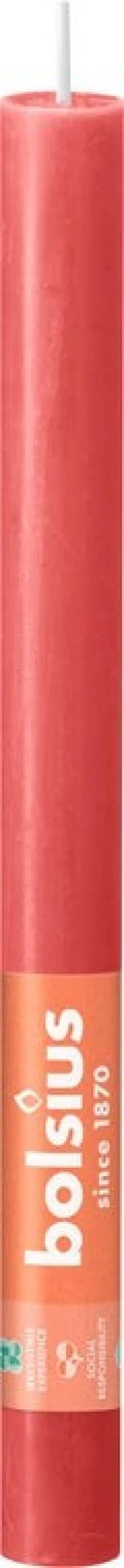 Bolsius dinerkaars Shine roze 13 uur D 2,3 H 27 cm