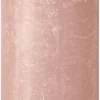 Bolsius dinerkaars Shine roze 200 uur D 10 H 30 cm