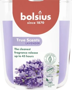 Bolsius geurkaars True Scents Lavender paars 45 uur D 8,4 H 5,2 cm