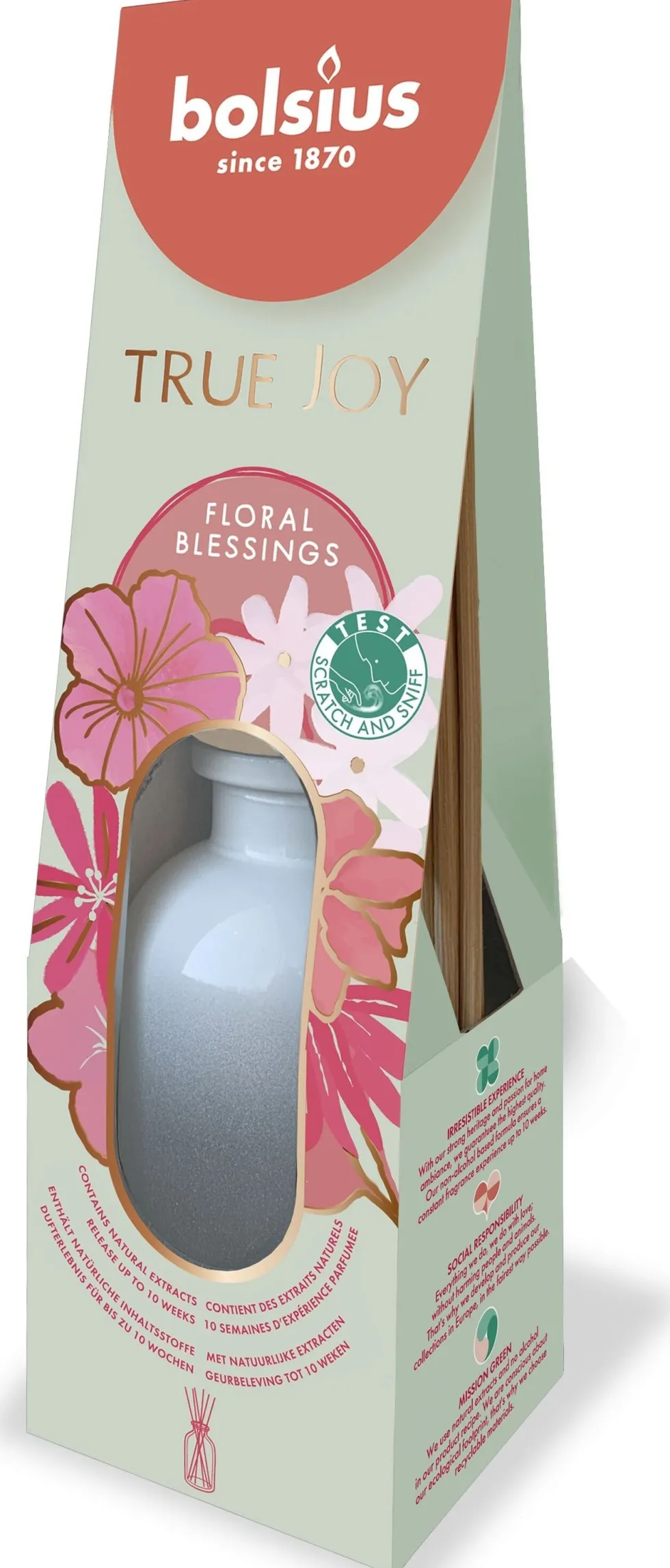 Bolsius geurstokjes True Joy Floral Blessings 80 ml