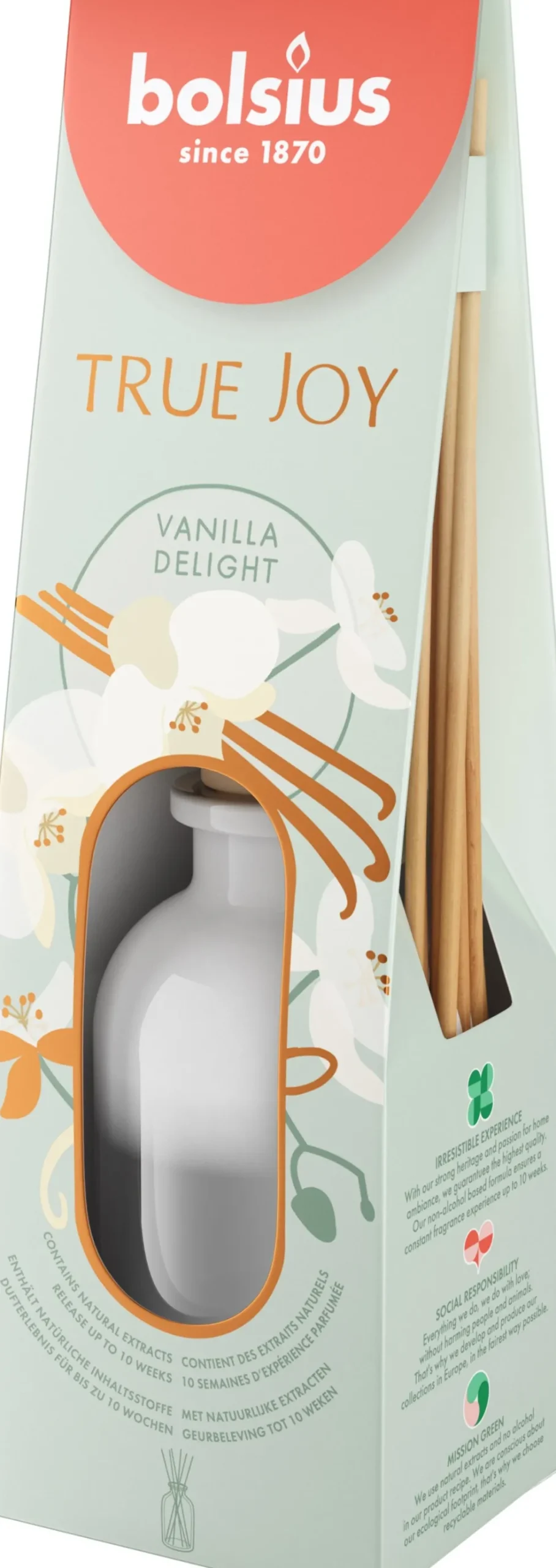 Bolsius geurstokjes True Joy Vanilla Delight 80 ml