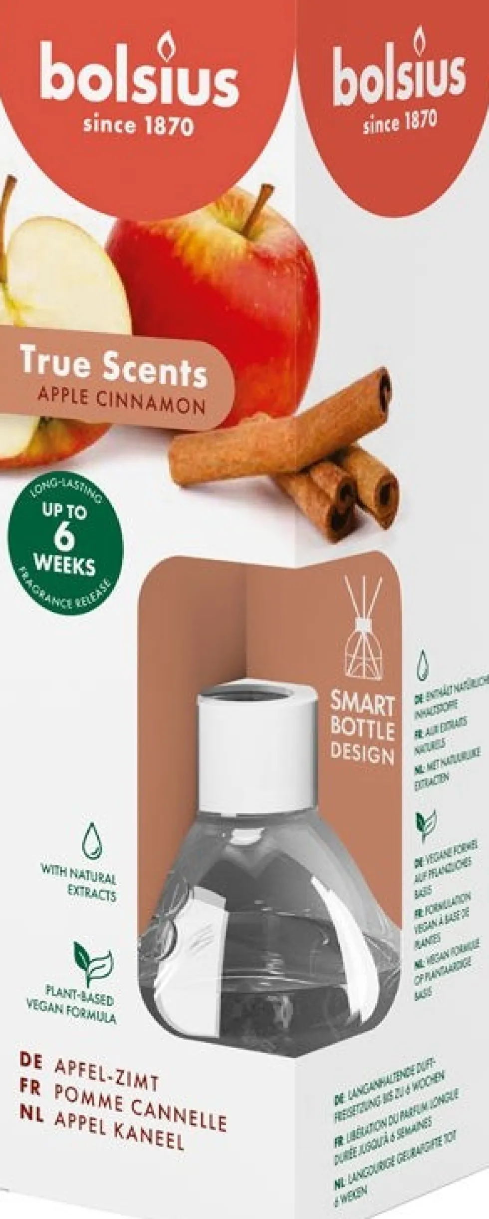 Bolsius geurstokjes True Scents Apple Cinnamon 60 ml
