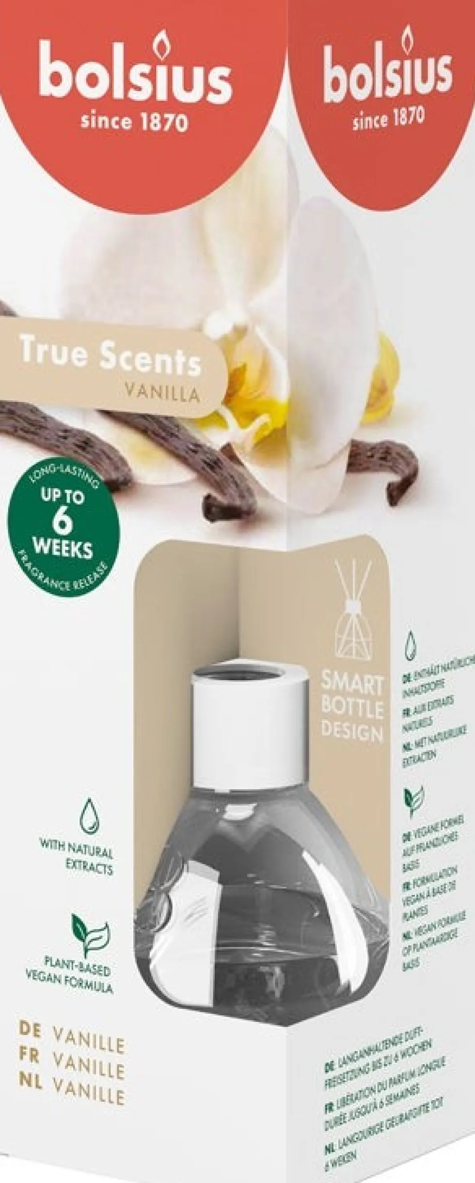 Bolsius geurstokjes True Scents Vanilla 60 ml