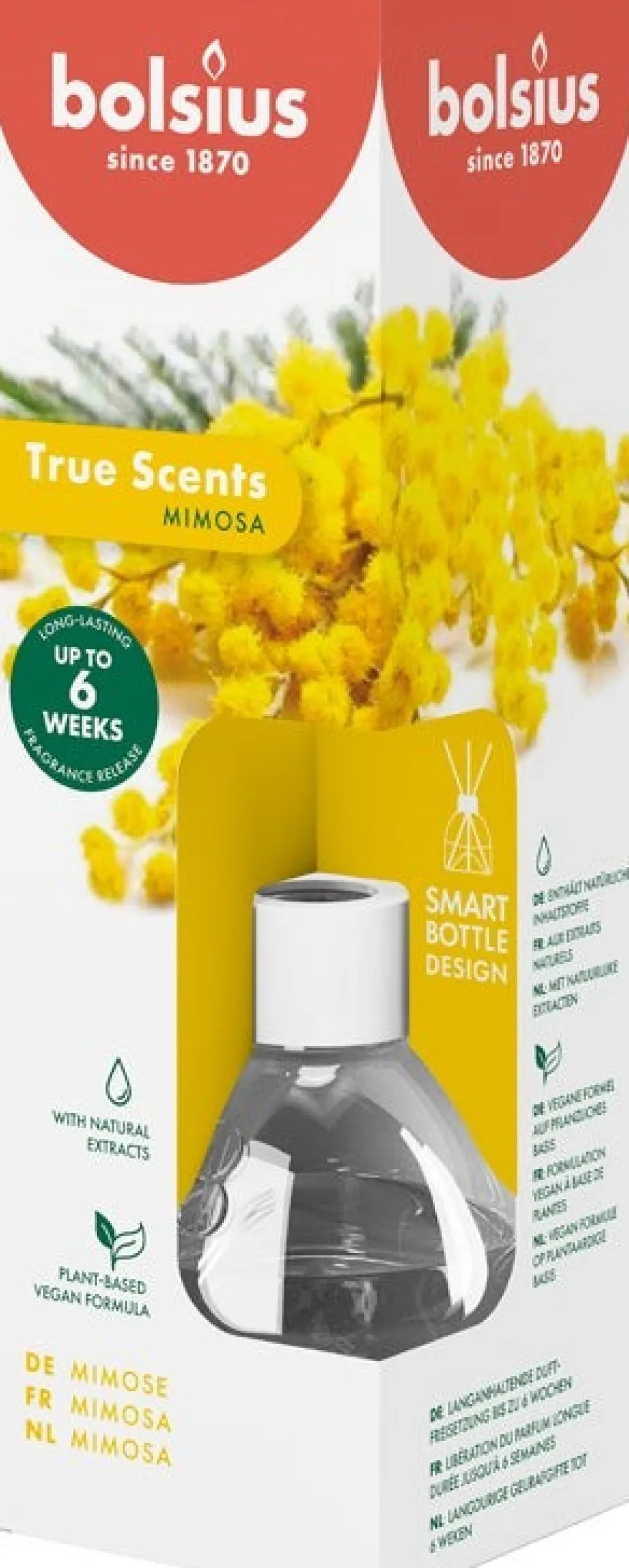 Bolsius geurstokjes True Scents Mimosa 60 ml