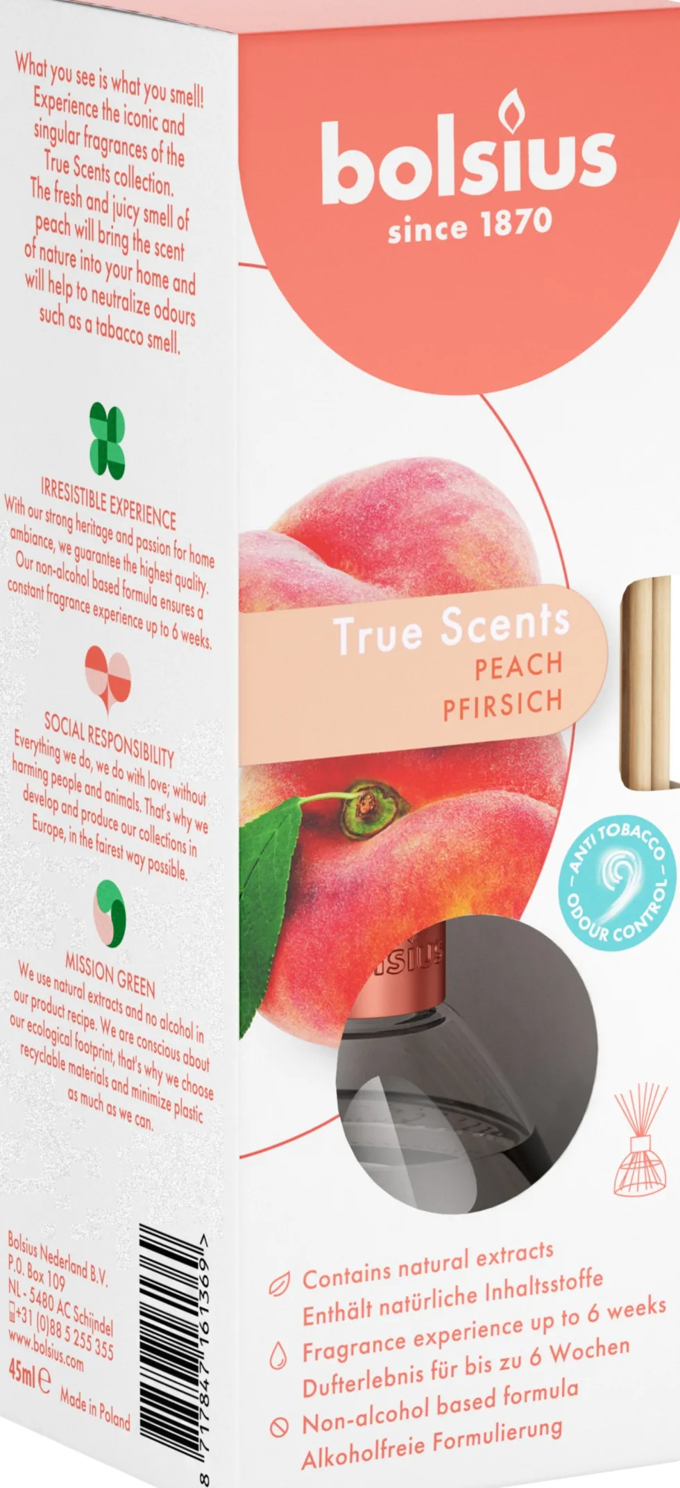 Bolsius geurstokjes True Scents fruitig 45 ml