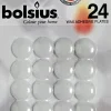 Bolsius hechtwas wit 1,8 x 1,8 x 0,5 cm 24 stuks