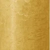 Bolsius stompkaars Rustiek Shine geel 85 uur D 6,8 H 19 cm