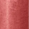 Bolsius stompkaars Rustiek Shine roze 85 uur D 6,8 H 19 cm