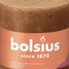 Bolsius stompkaars Rustiek Shine bruin 62 uur D 10 H 10 cm