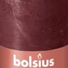 Bolsius stompkaars Rustiek Shine bordeaux 60 uur D 6,8 H 13 cm