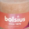 Bolsius stompkaars Rustiek Shine roze 62 uur D 10 H 10 cm