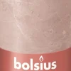 Bolsius stompkaars Rustiek Shine roze 60 uur D 6,8 H 13 cm